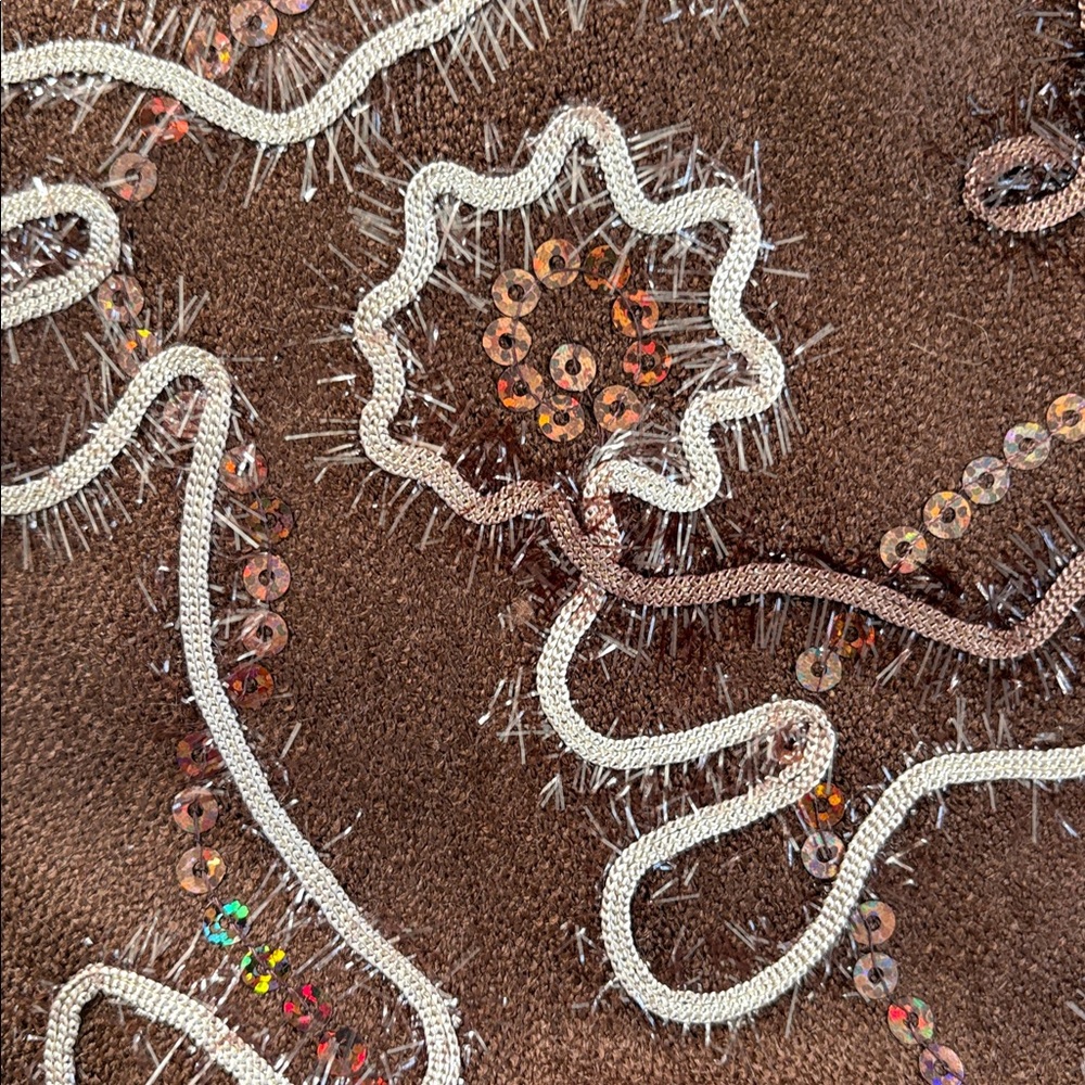 100 % cashmere pashmina Embroidered Shawl/Scarf with Sequins. - Picture 6 of 11